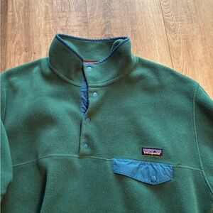 Patagonia Forest Green Snap-T Fleece